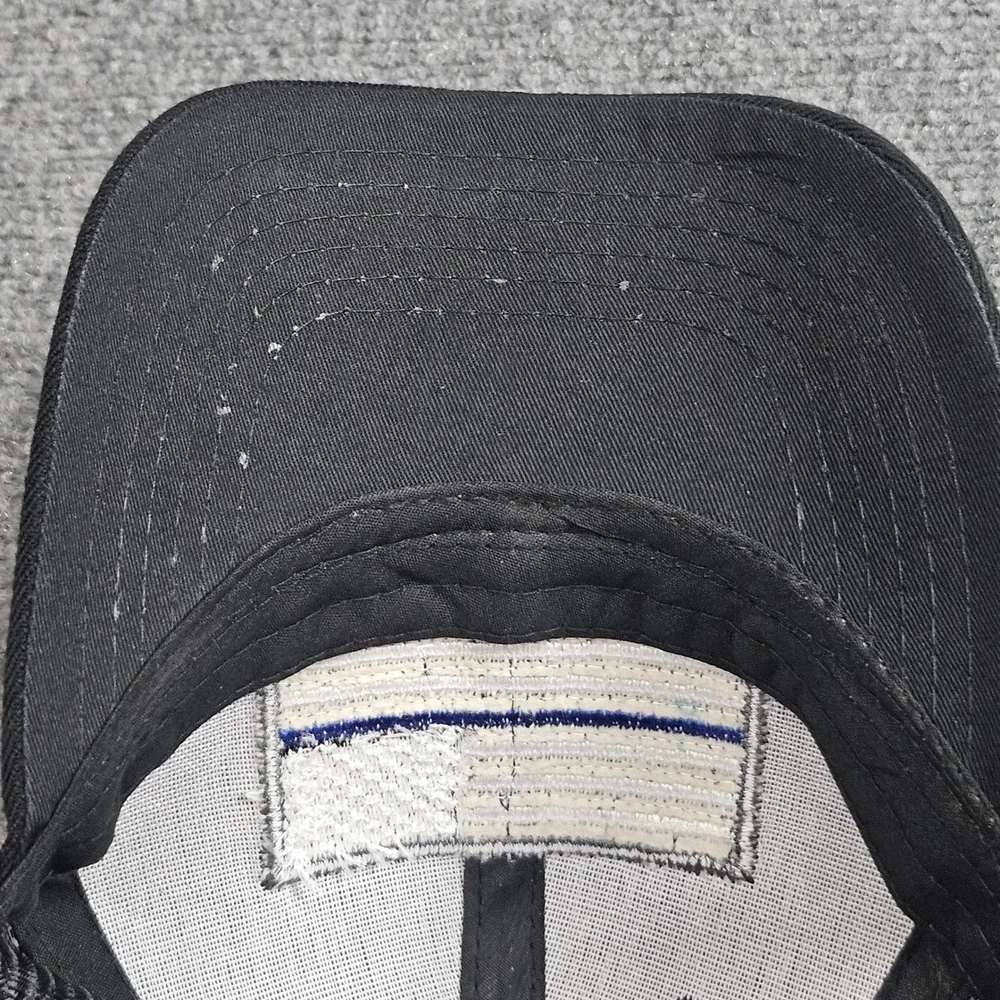 Thin Blue Line American Flag Trucker Hat Black‎ Snapback Cap Patriotic Workwear